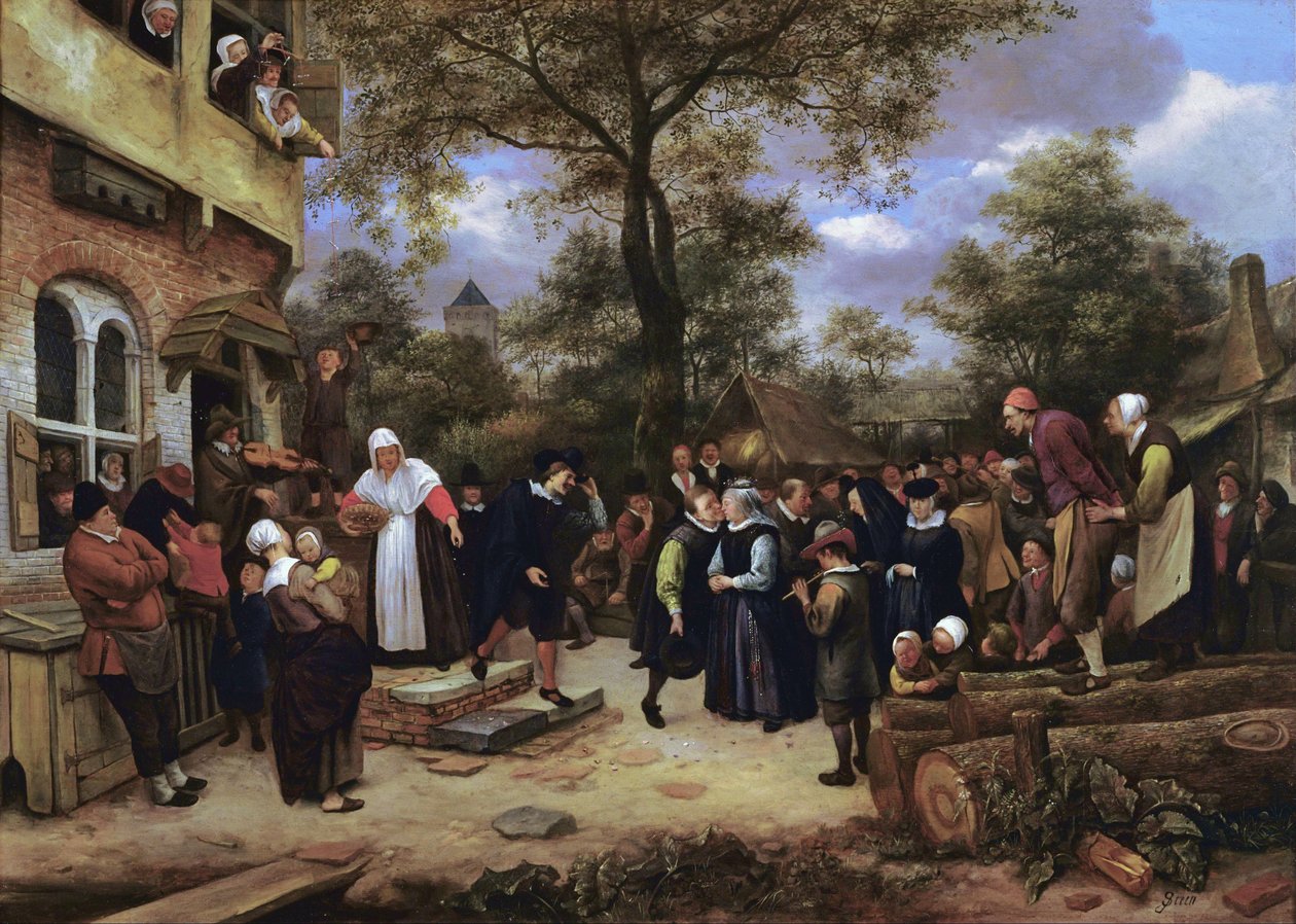 村の結婚 von Jan Steen