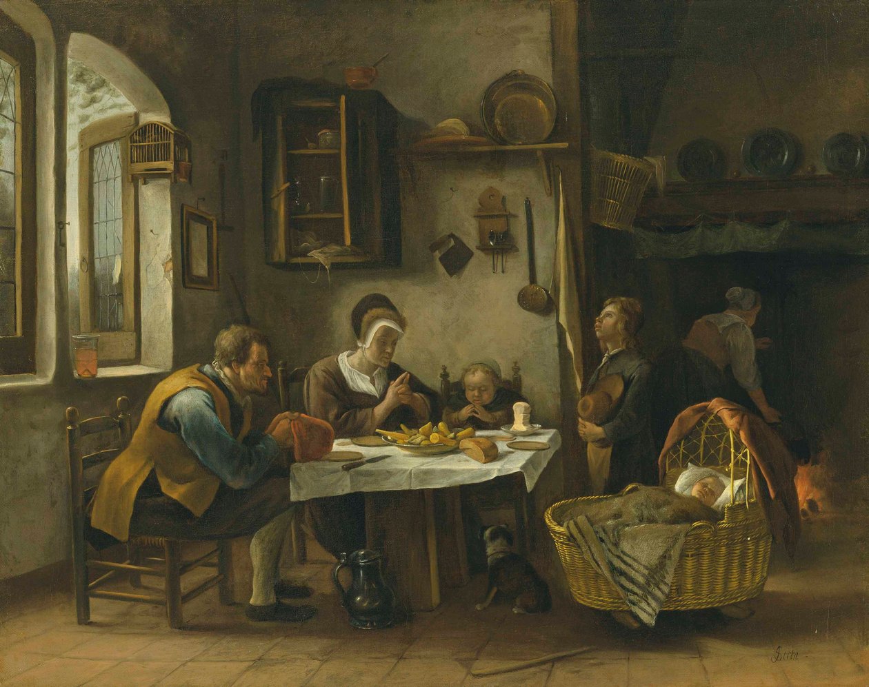 Gnade vor dem Essen von Jan Steen