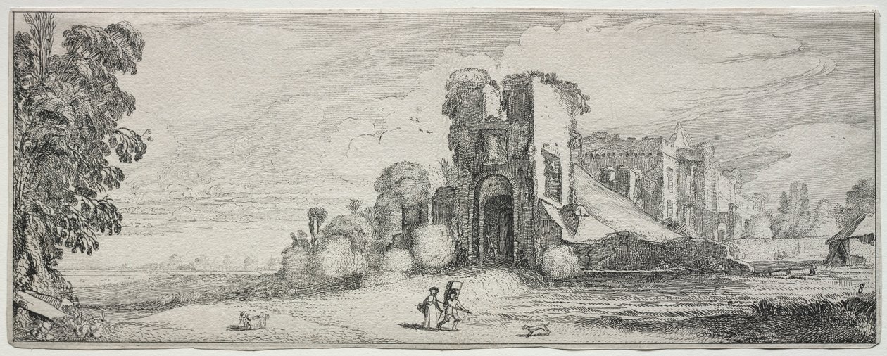 Landschaften und Ruinen: Burg Brederode von Jan Van de Velde