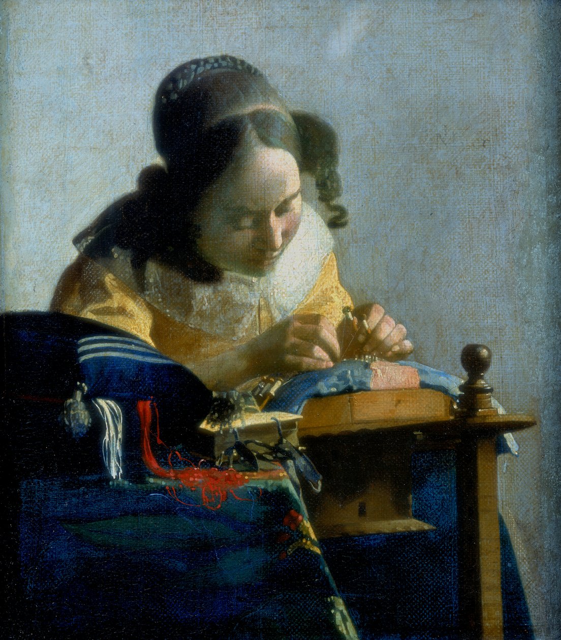 Die Spitzenmacherin, um 1664 von Jan Vermeer van Delft