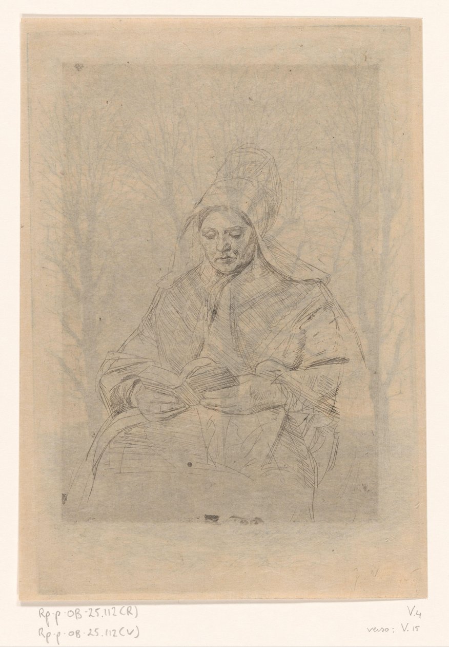 Lesende Bäuerin von Jan Veth