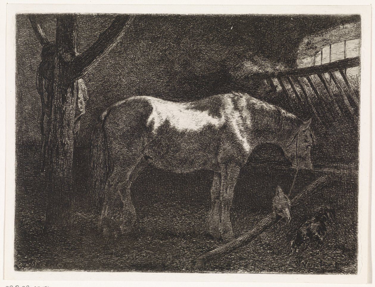 Pferd im Stall von Johannes Martinus Vrolijk