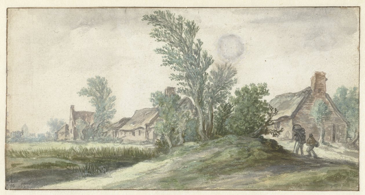 Ansicht eines Dorfes von Jan van Goyen (possibly)