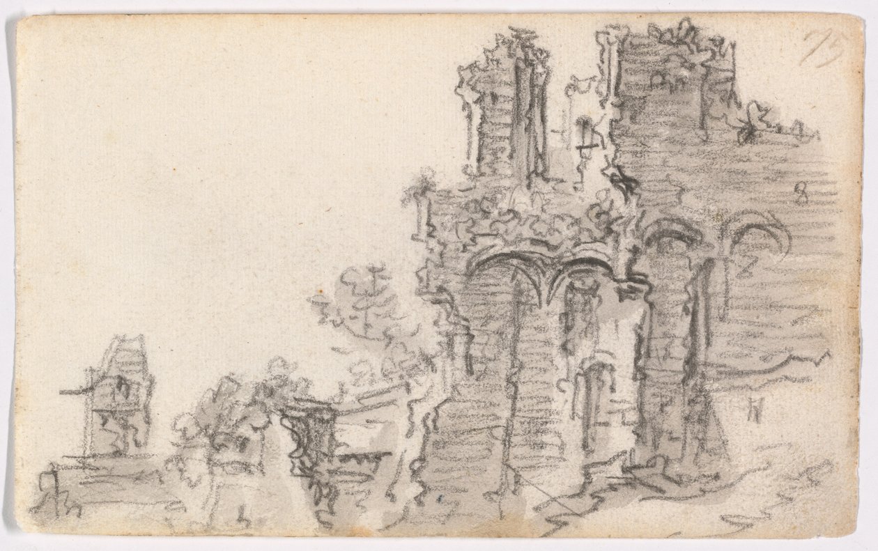 Eine romanische Ruine von Jan van Goyen