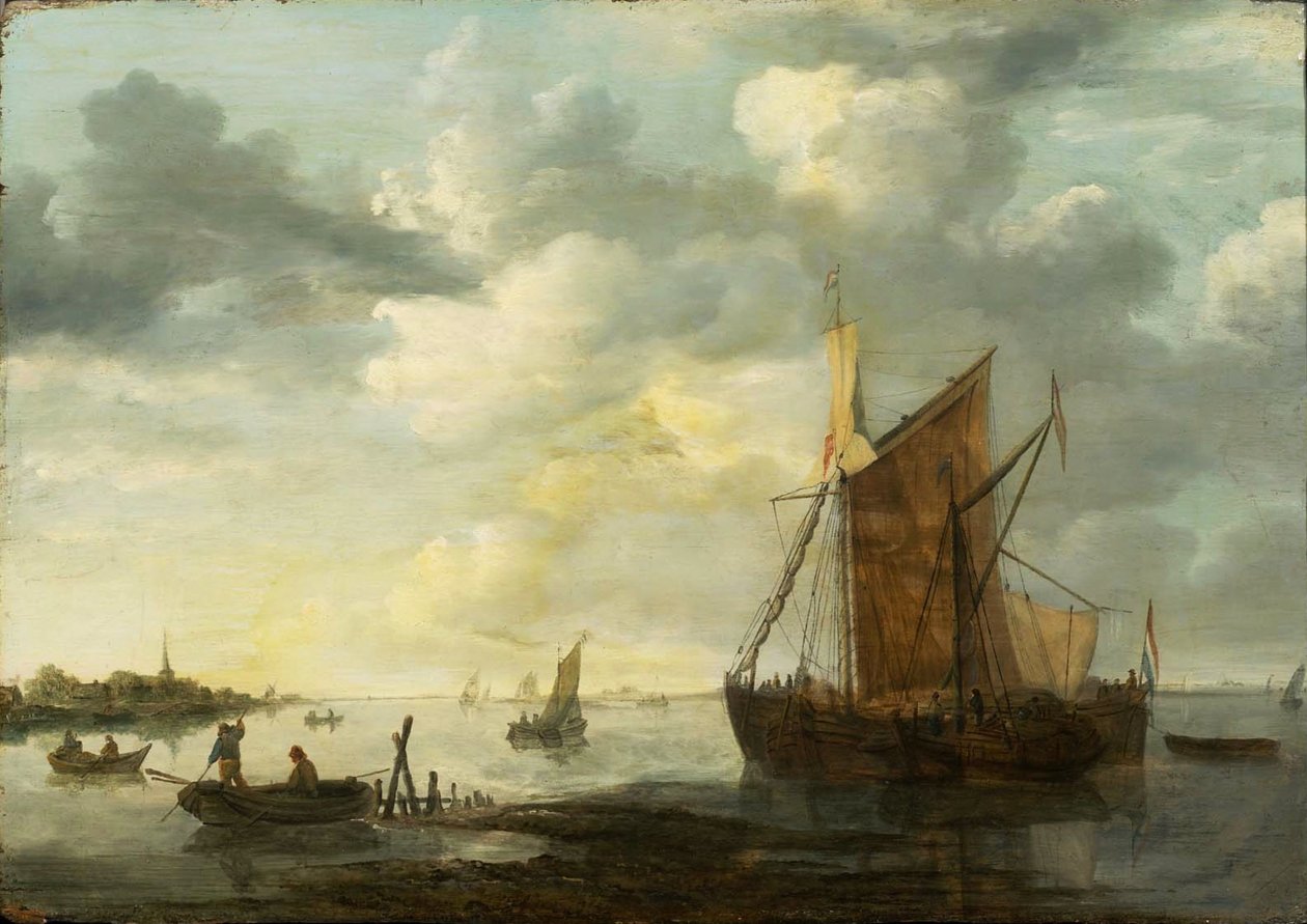 Abend an der Maas von Jan van Goyen