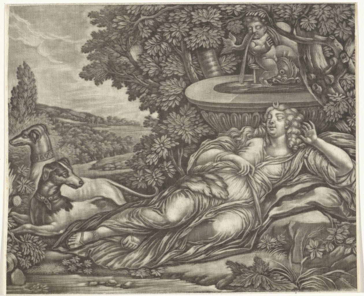 Schlafende Diana von Jan van Somer (possibly)