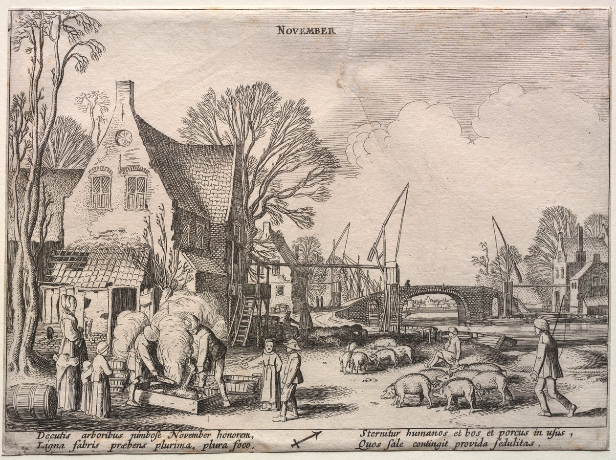 Die zwölf Monate: November von Jan van de Velde II