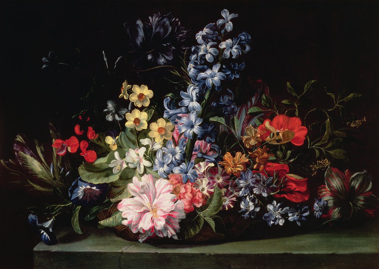 Blumenkorb von Jan van den Hecke