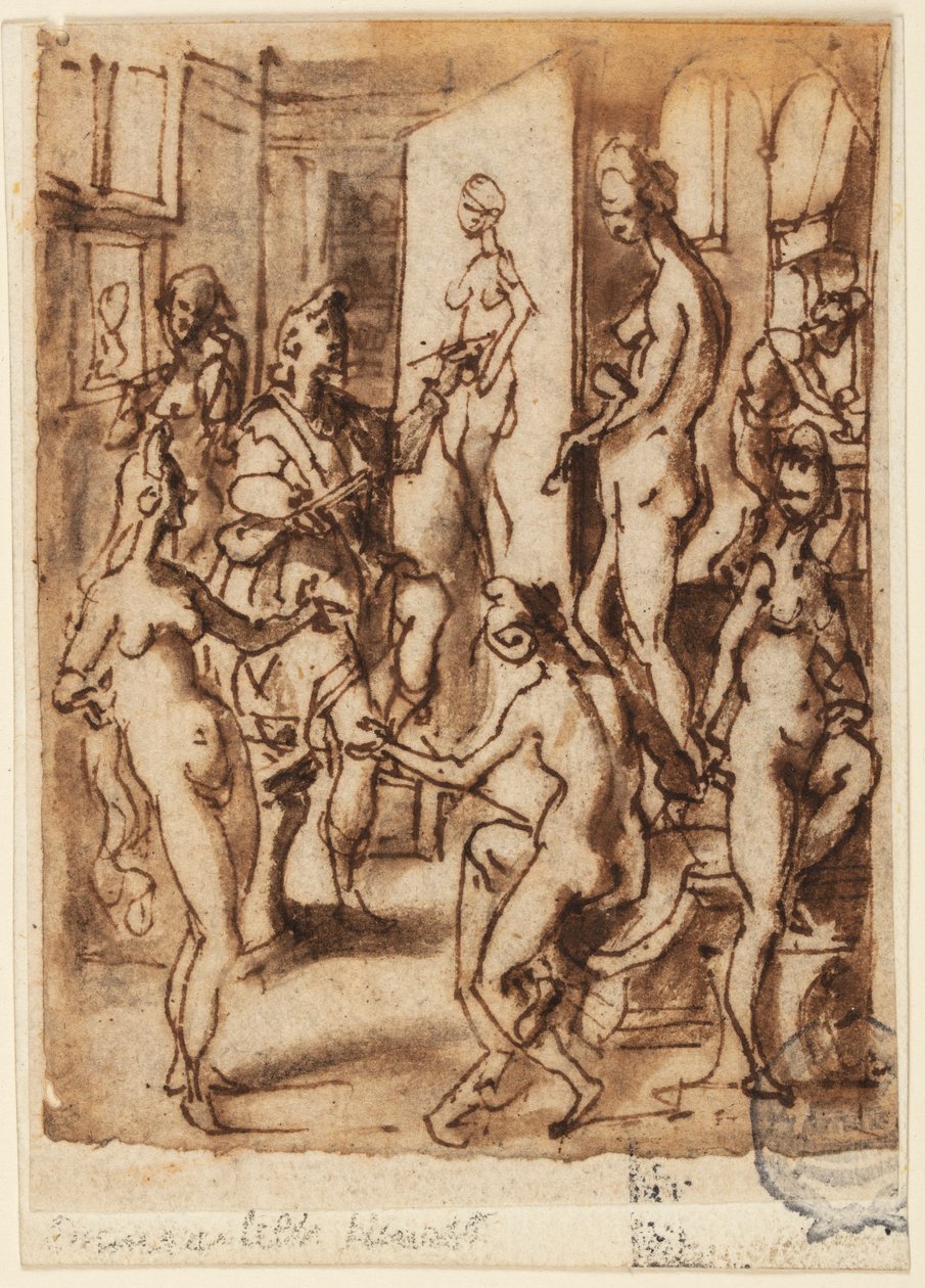 Zeuxis malt Helena von Jan van der Straet, called Stradanus