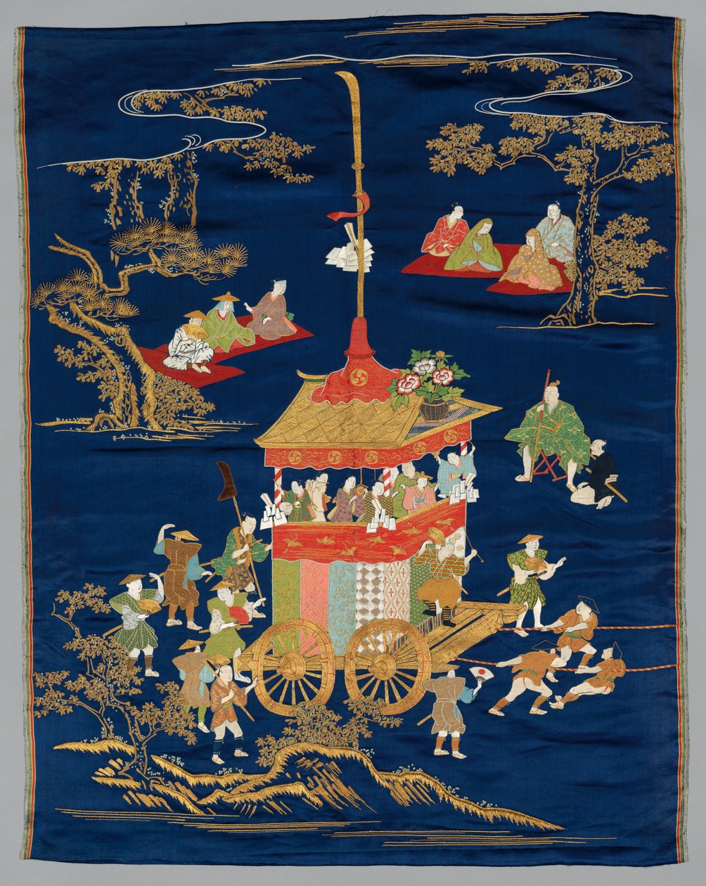 Bestickte Fukusa von Japan, late 19th early 20th century