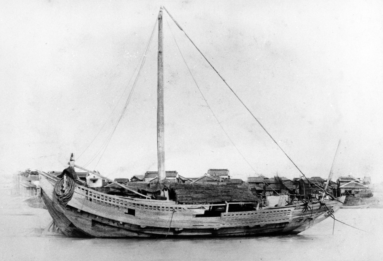 Japanisches Boot, ca. 1860er Jahre von Japanese Photographer