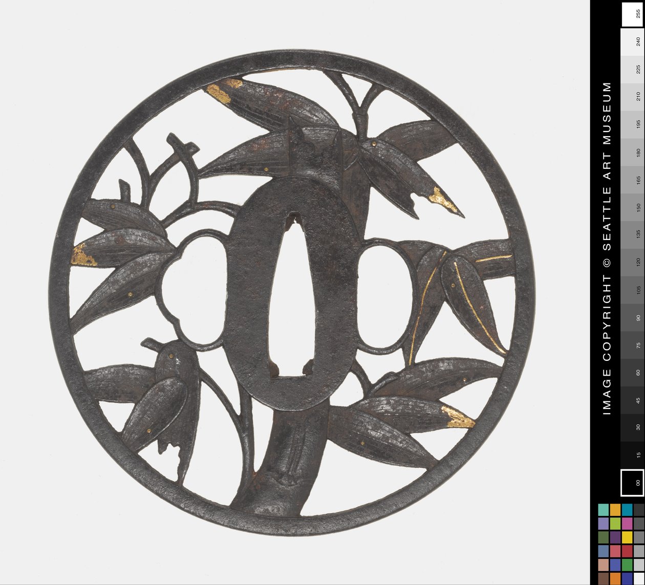 Tsuba: Bambus von Japanese School