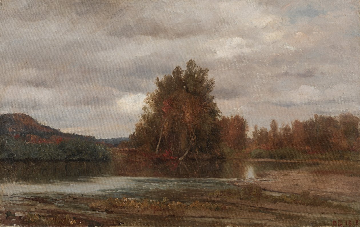 Grauer Tag am Esopus von Jasper F. Cropsey