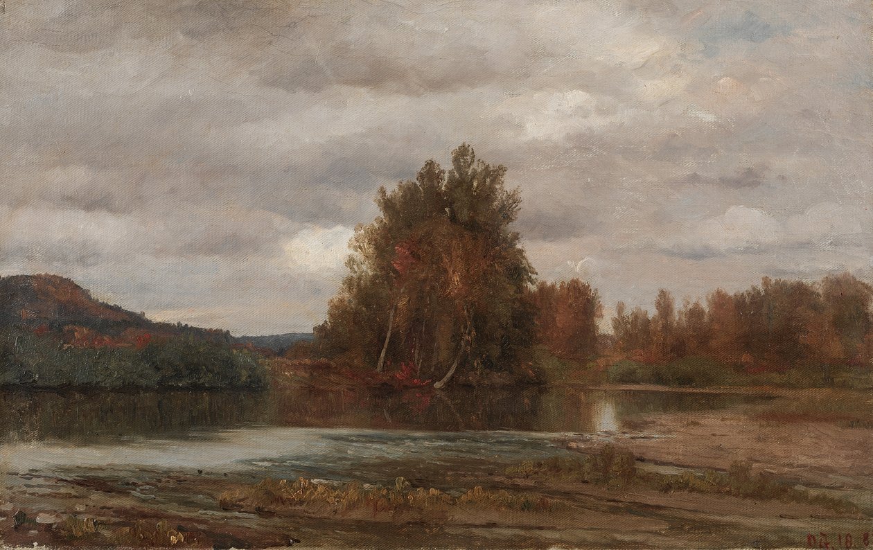 Grauer Tag am Esopus von Jasper Francis Cropsey