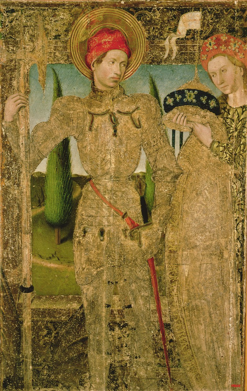 St. Georg und die Prinzessin, 1448 von Jaume Huguet