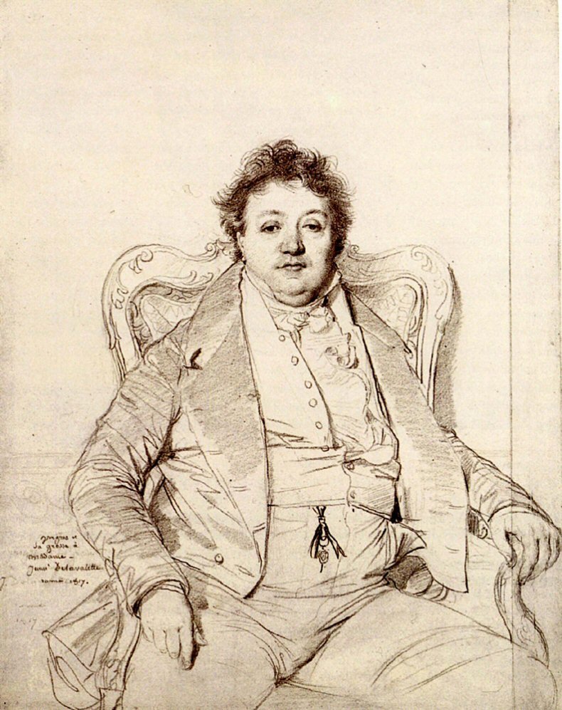 Porträt von Ingres von Jean Auguste Dominique Ingres