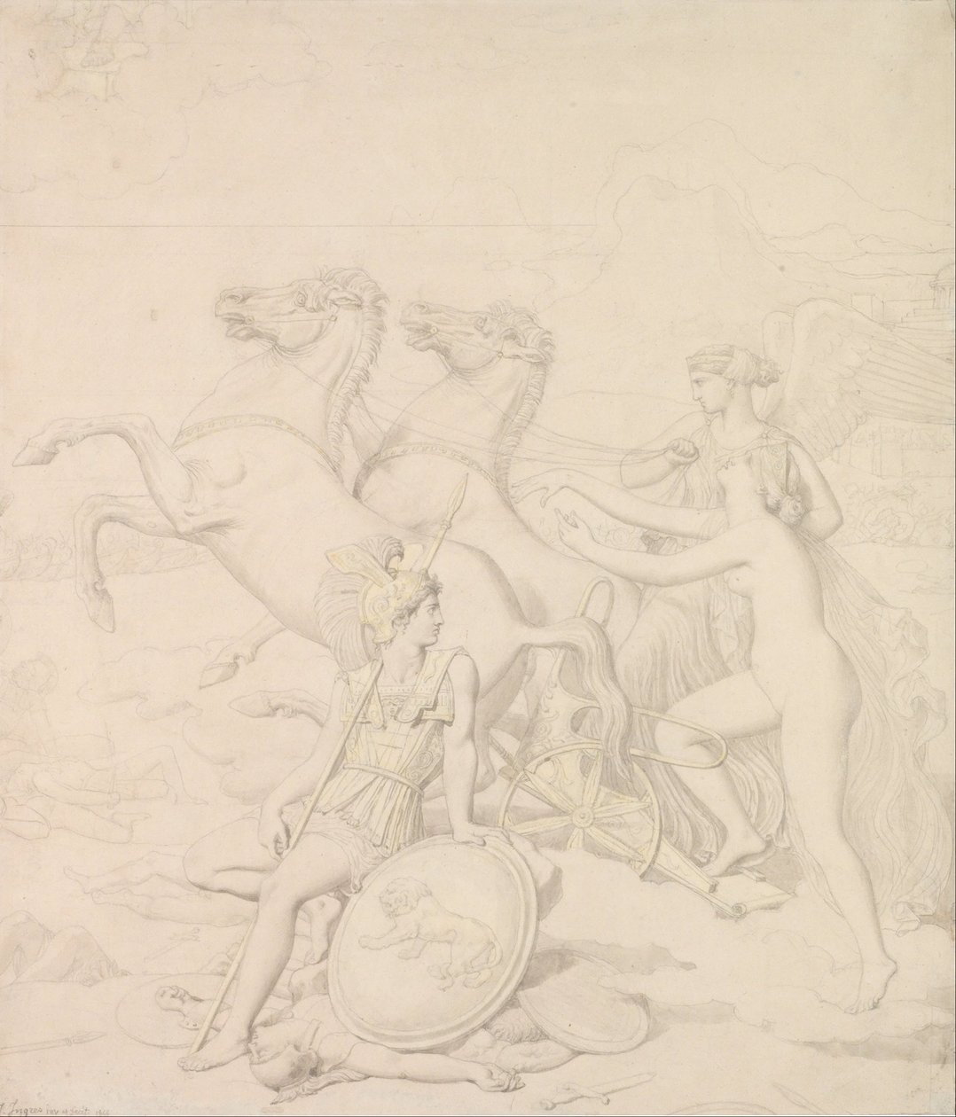 Venus von Diomedes verletzt von Jean Auguste Dominique Ingres