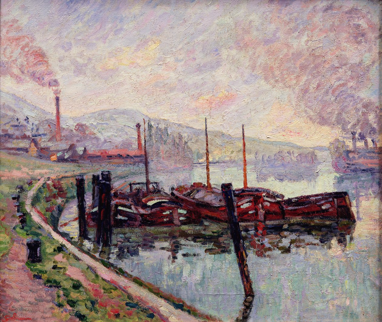 Kohlenkähne von Jean Baptiste Armand Guillaumin