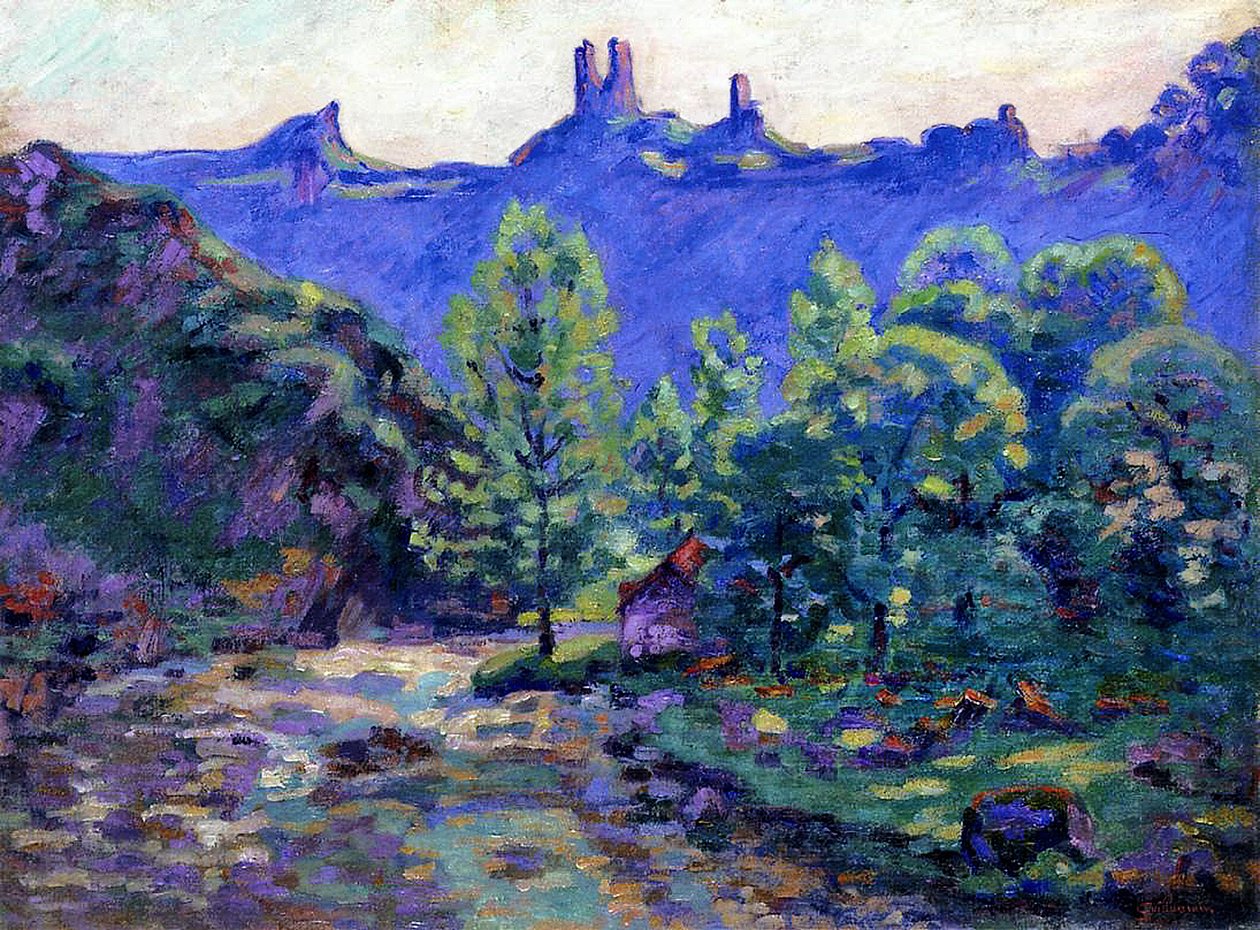 Ruinen des Schlosses von Crozant von Jean Baptiste Armand Guillaumin