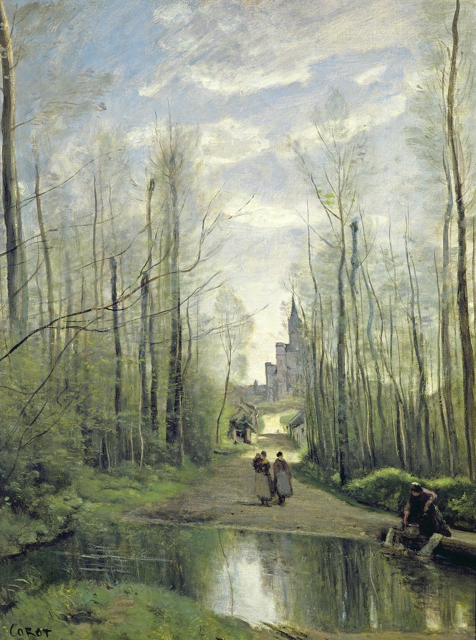 Die Kirche von Marissel, 1866 von Jean Baptiste Camille Corot
