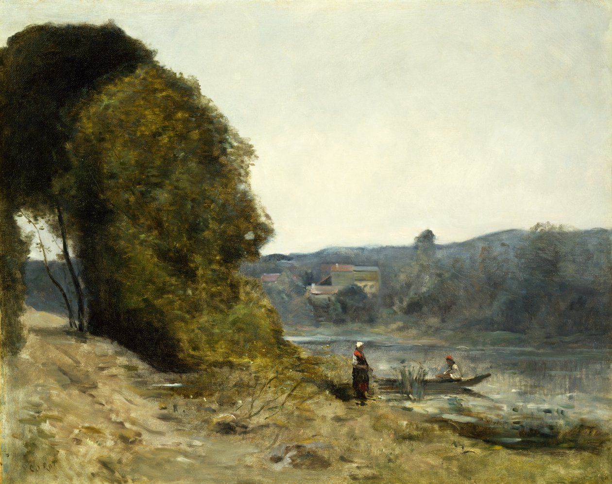 Die Abfahrt des Bootsmanns, 1870-72 von Jean Baptiste Camille Corot