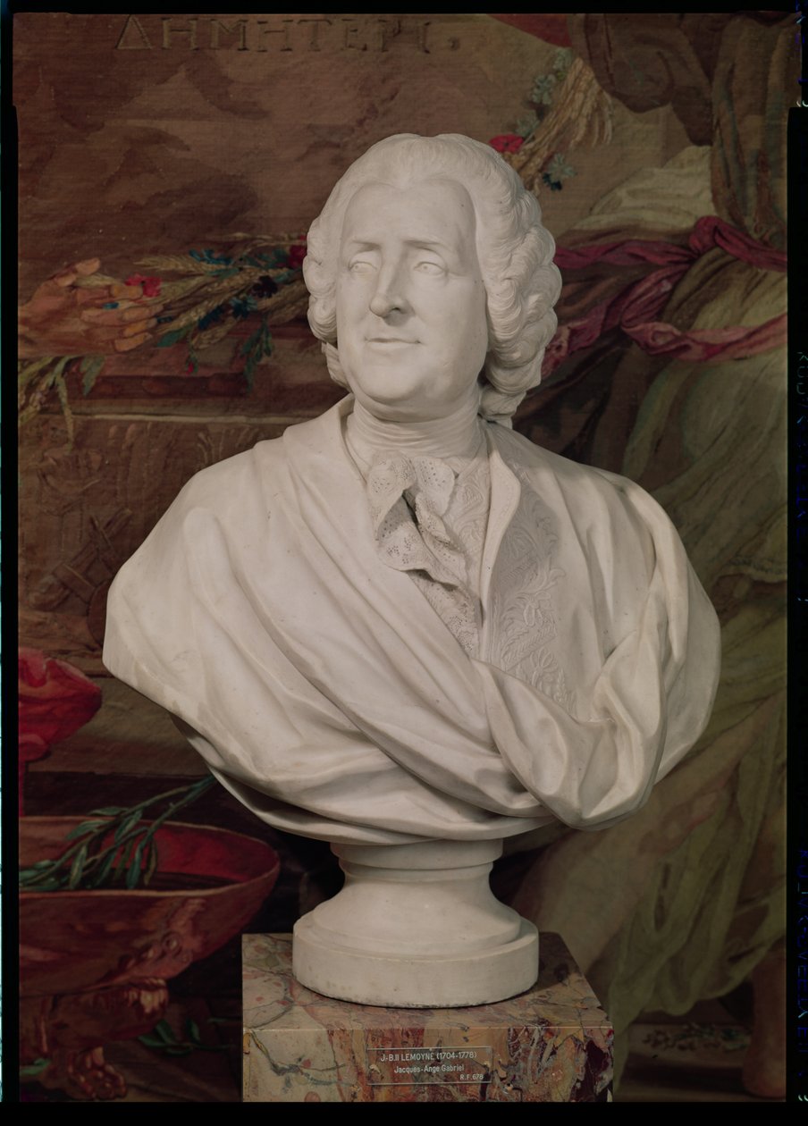 Porträtbüste von Jacques-Ange Gabriel (1698-1782) von Jean Baptiste II Lemoyne