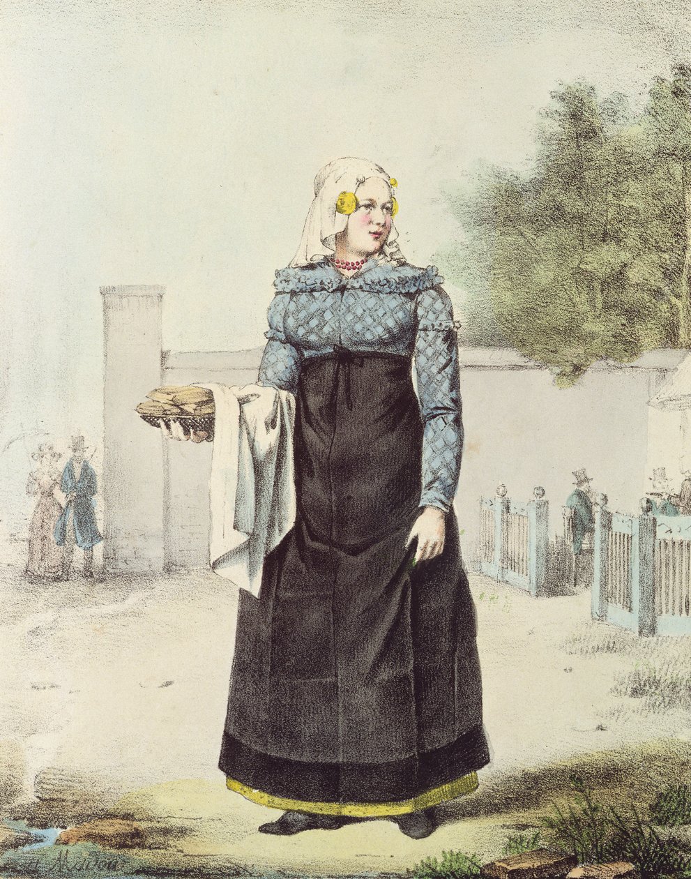 Ein friesischer Waffelverkäufer von Jean Baptiste Madou