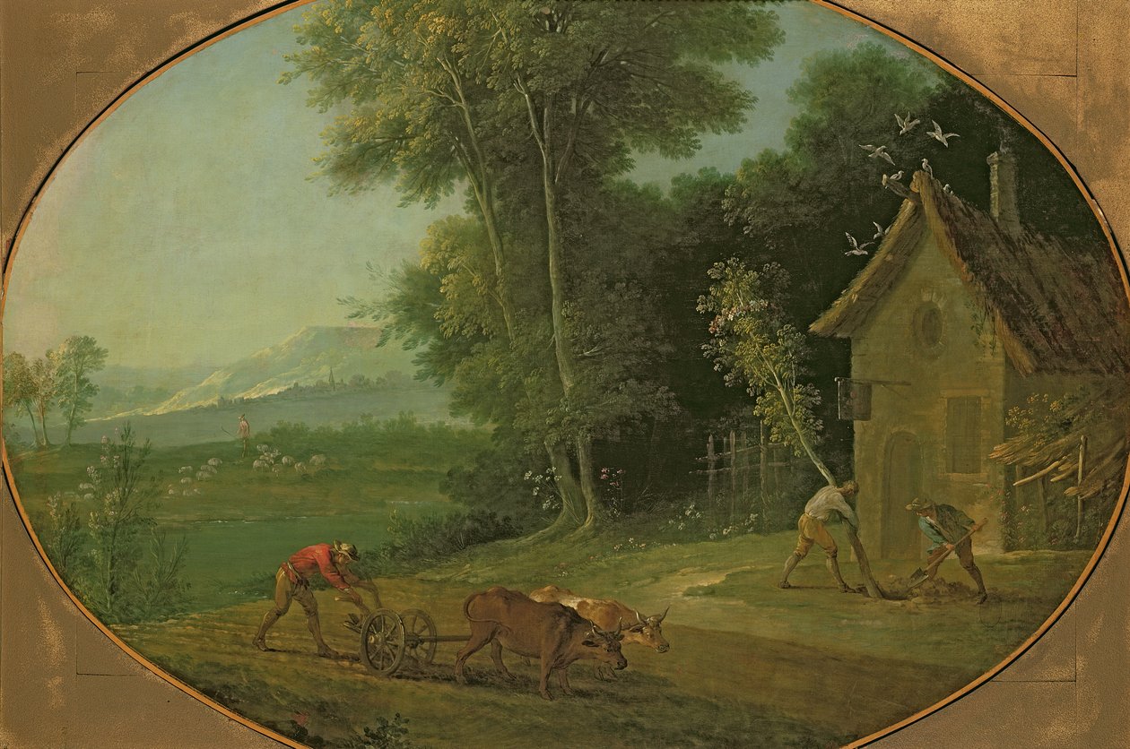 Frühlingslandschaft, 1749 von Jean Baptiste Oudry