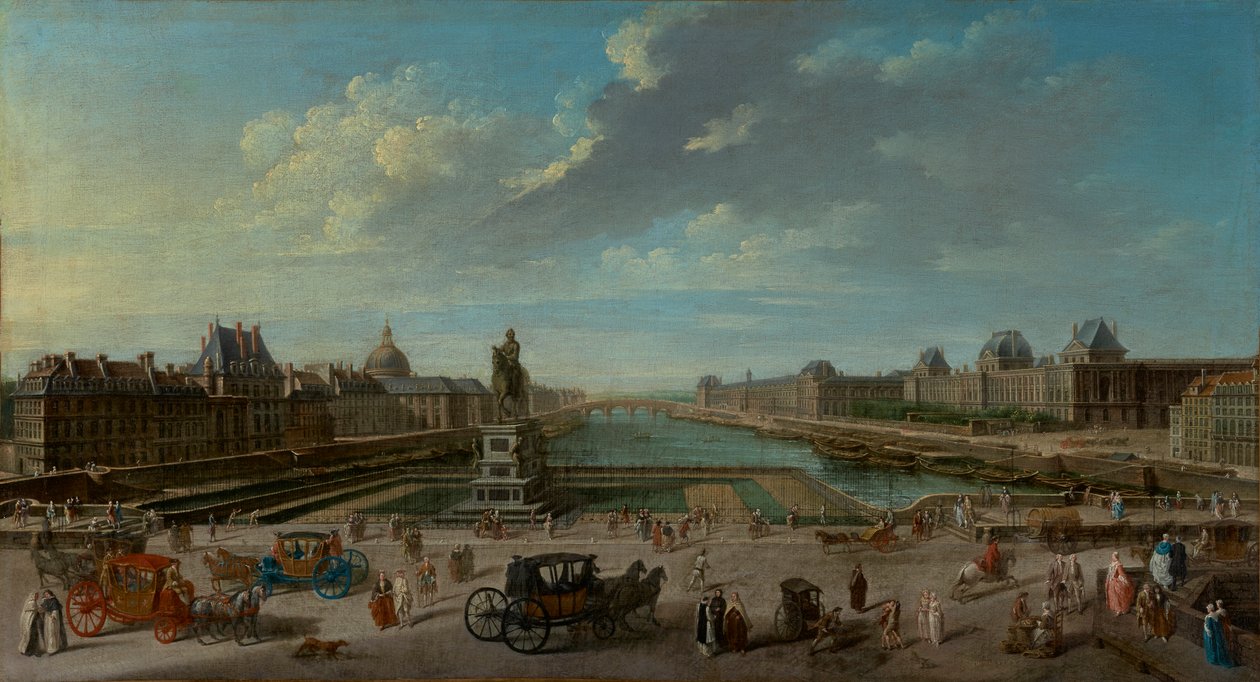 Ansicht von Paris von der Pont Neuf von Jean Baptiste Raguenet