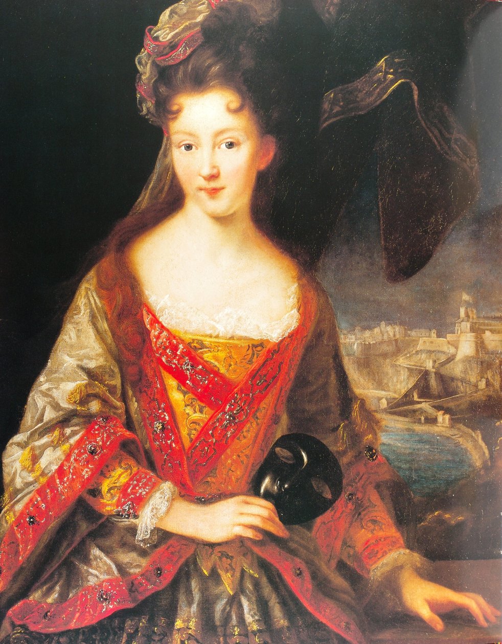 Louise Hippolyte Grimaldi mit Blick auf Monaco von Jean Baptiste van Loo