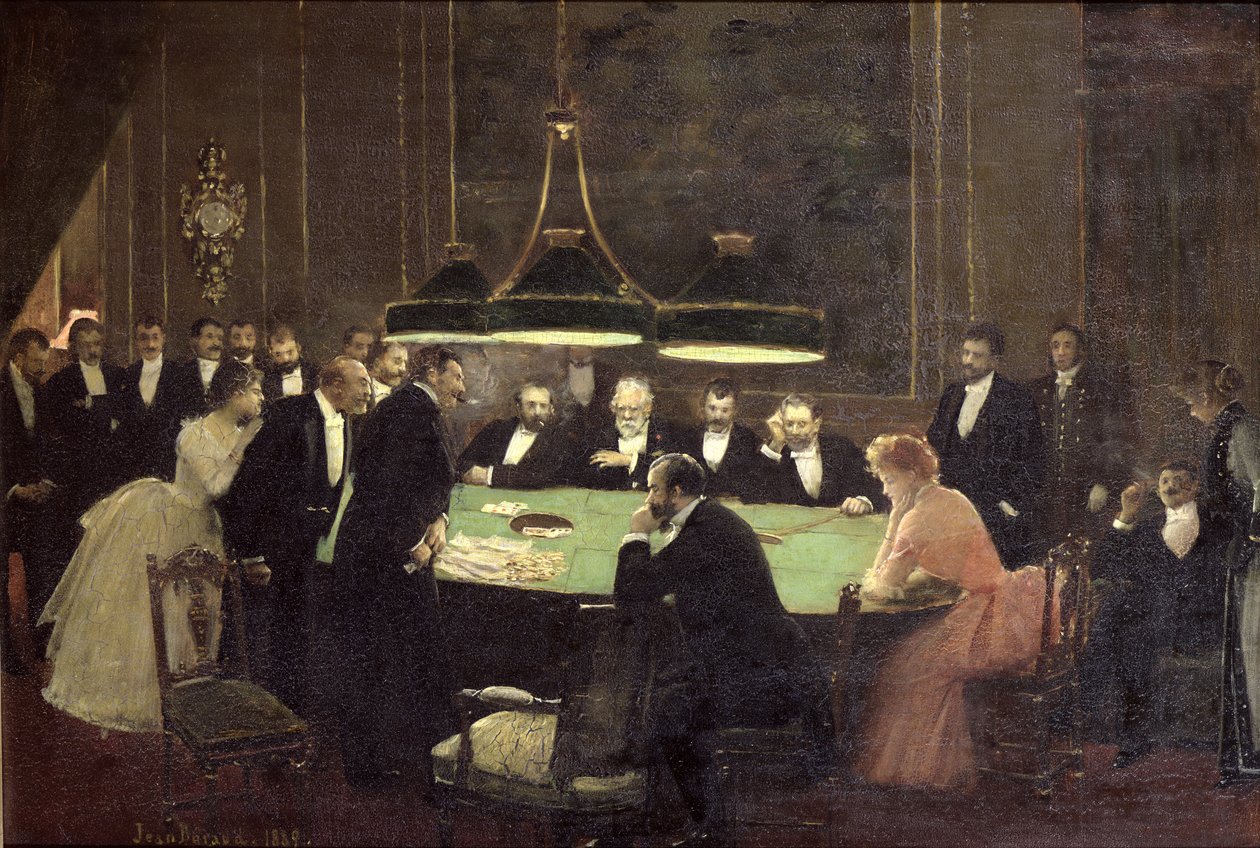 Der Spielsaal im Casino, 1889 von Jean Beraud