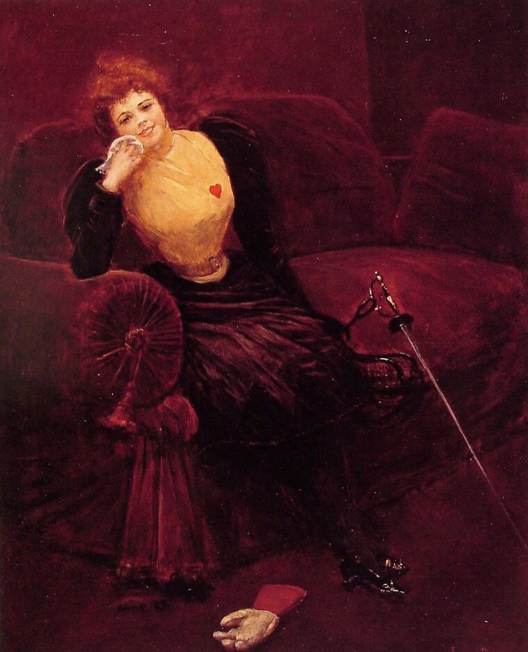 Eine Fechterin von Jean Beraud