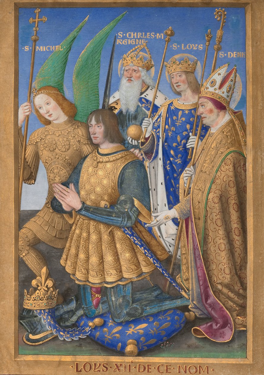 Ludwig XII. von Frankreich im Gebet kniend von Jean Bourdichon