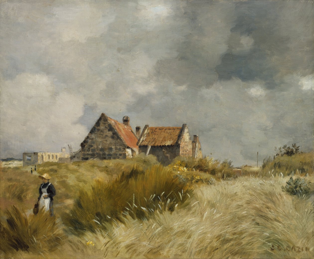 Hütte in den Dünen von Jean Cazin