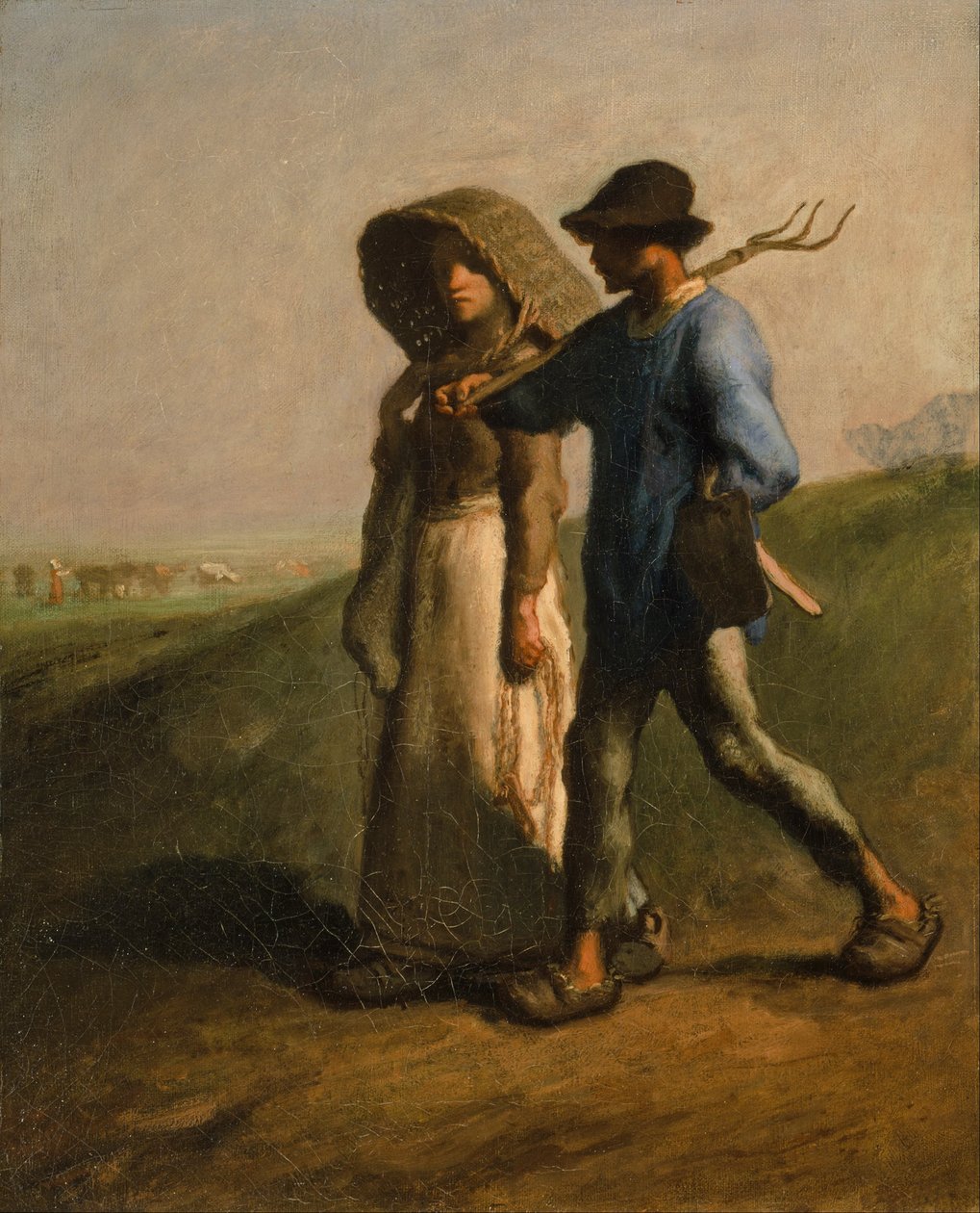 Zur Arbeit gehend von Jean Francois Millet