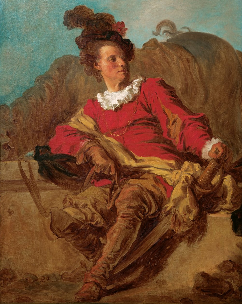 Jean-Claude Richard, Abt von Saint-Non, in spanischer Kleidung von Jean Honore Fragonard