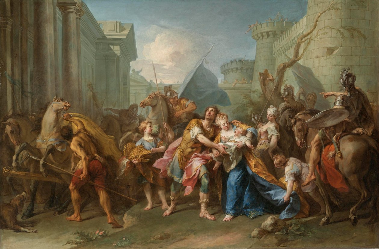 Der Abschied von Andromache und Hector von Jean II Restout
