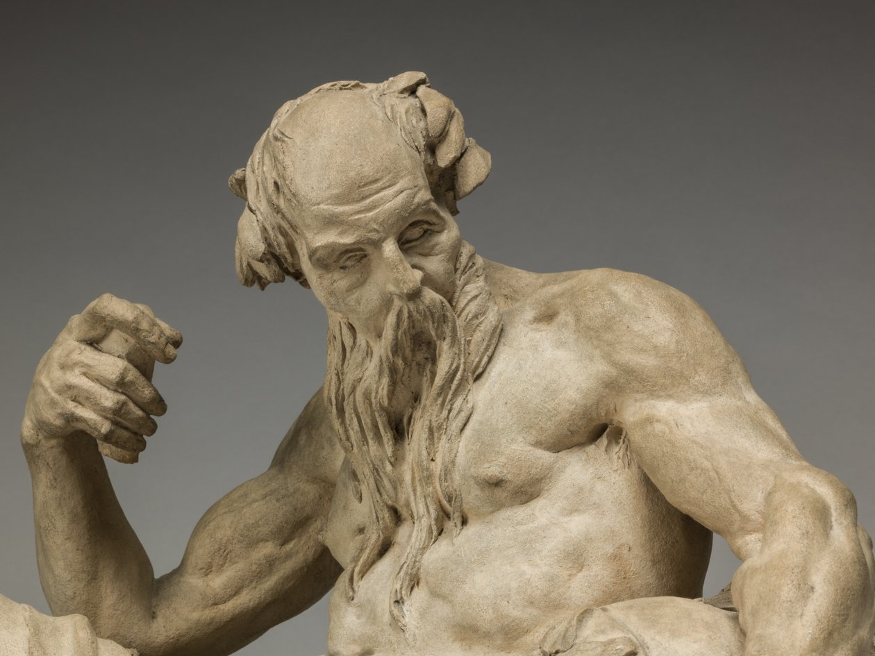 Flussgott, 1755 (Terrakotta) von Jean Jacques Caffieri