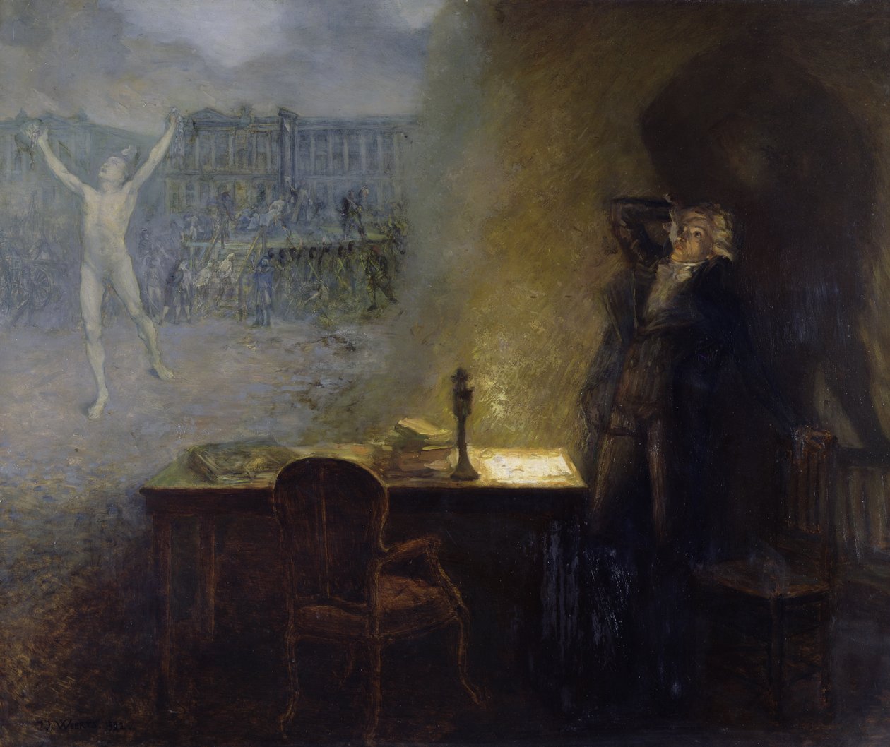 Die Vision von Robespierre von Jean Joseph Weerts