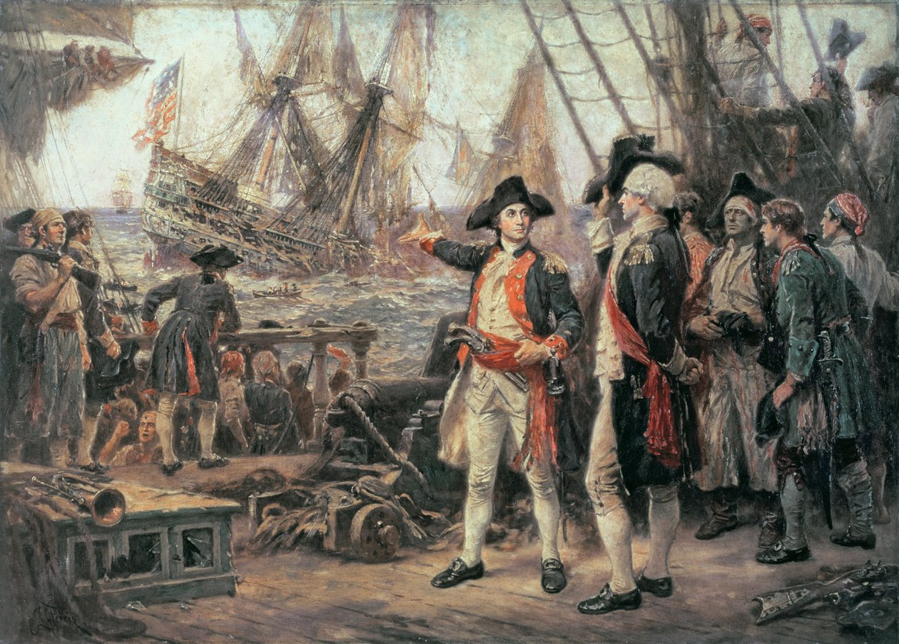 Das Schiff, das die Victory versenkte, 1779 von Jean Leon Gerome Ferris