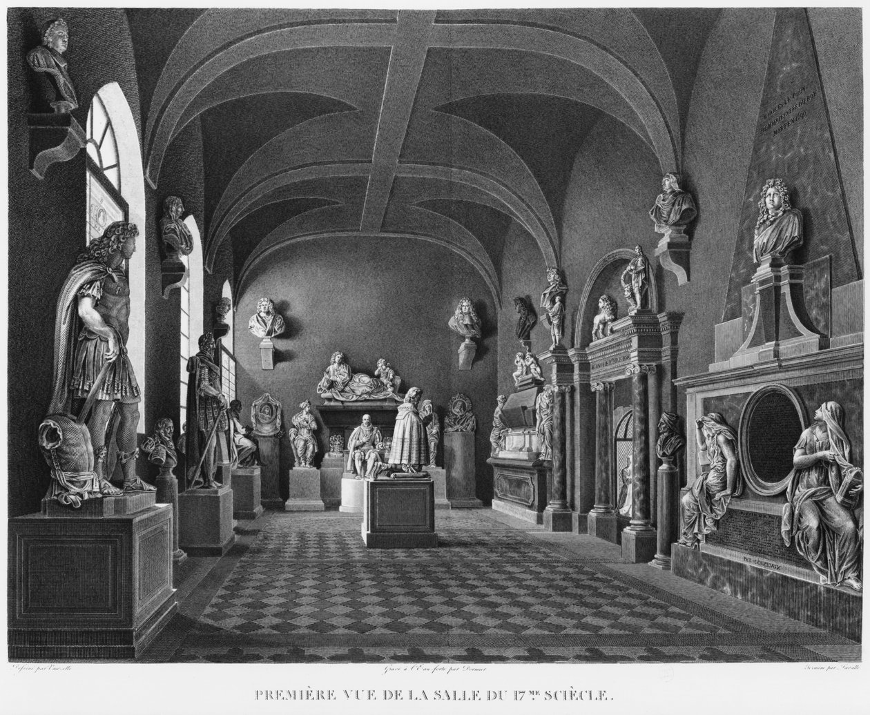 Erster Blick auf den Raum des 17. Jahrhunderts, Musée des Monuments Français, Paris, Illustration aus 