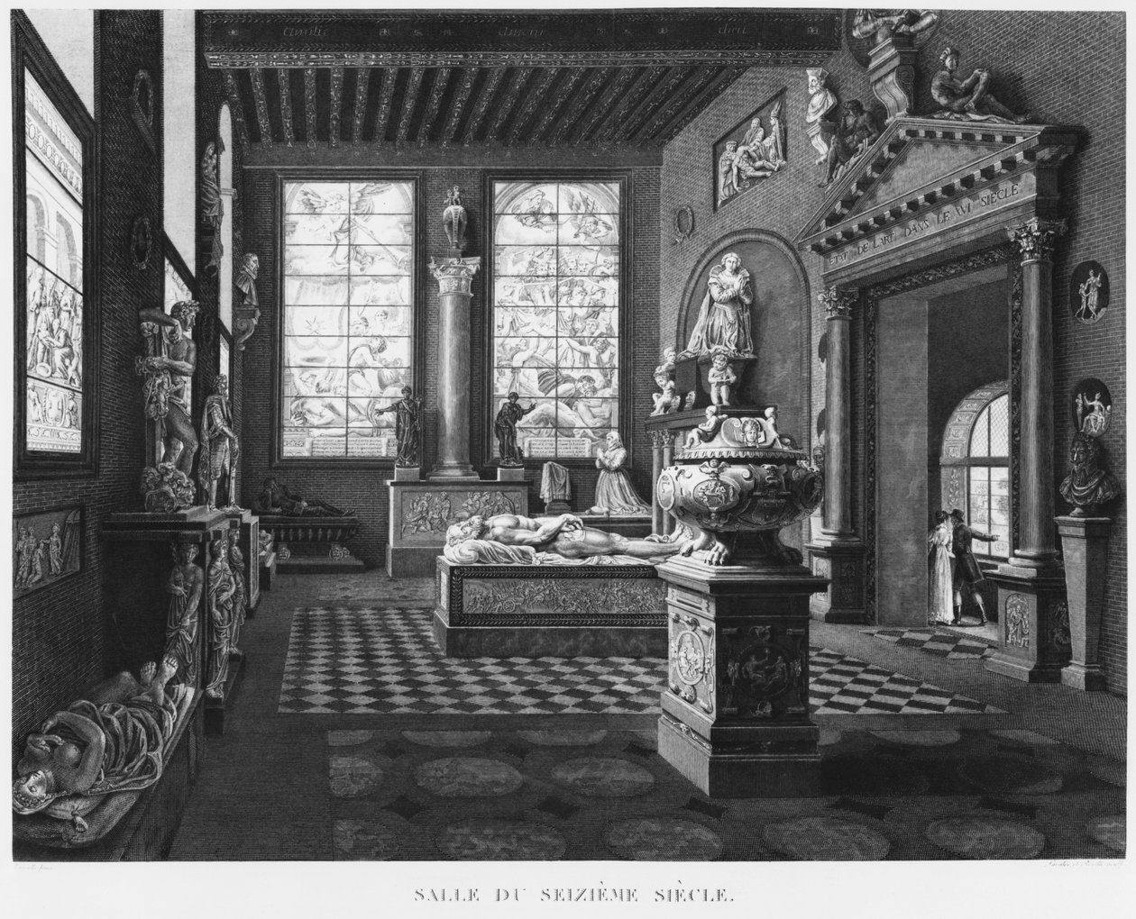 Der Raum des 16. Jahrhunderts, Musée des Monuments Français, Paris, Illustration aus 