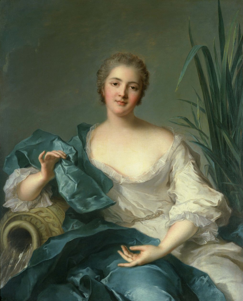 Porträt von Madame Marie-Henriette Berthelot de Pléneuf von Jean Marc Nattier