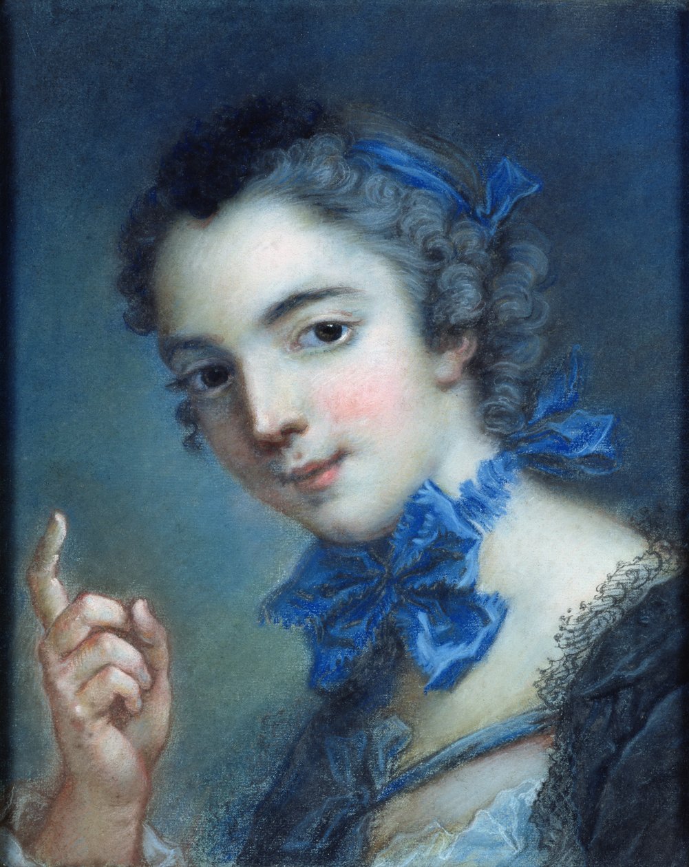 Porträt eines jungen Mädchens, ca. 1750 von Jean Marc Nattier