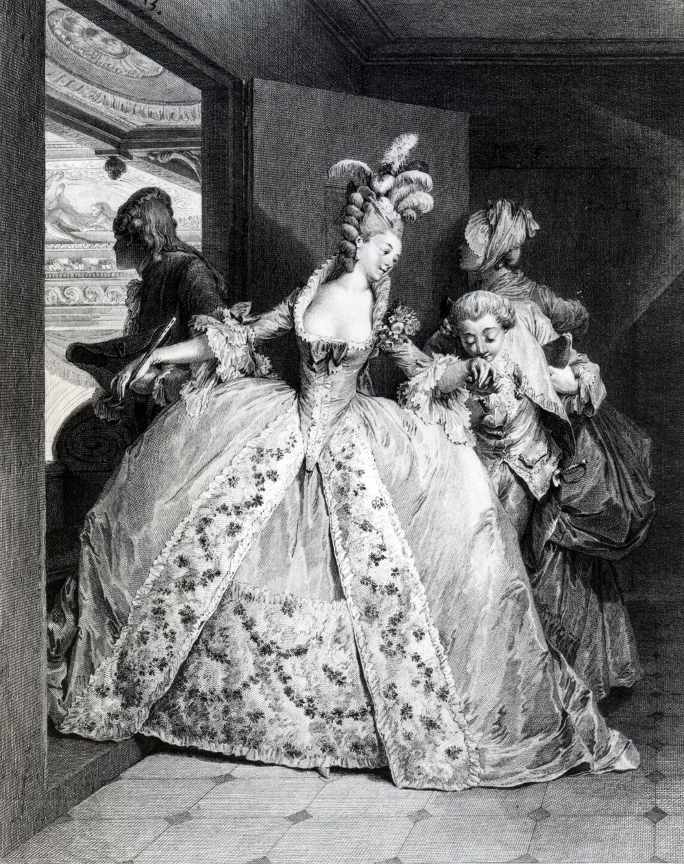 Abschiede, graviert von Robert Delaunay, 1777 von Jean Michel the Younger Moreau
