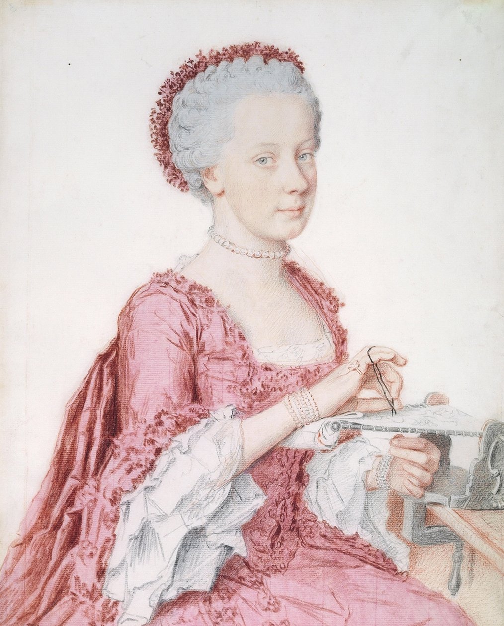 Porträt der Erzherzogin Maria Amalia von Österreich von Jean Étienne Liotard