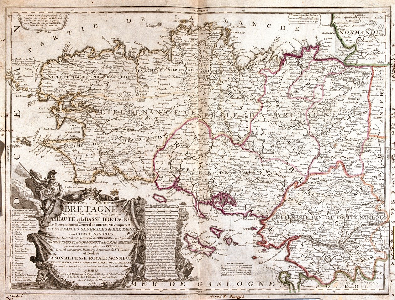 Bretagne, Ost-Pays-de-la-Loire, Frankreich von Jean Baptiste Nolin
