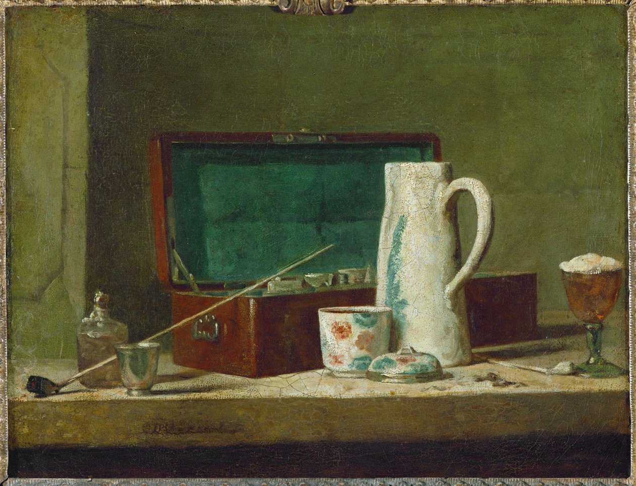 Pfeifen und Trinkgefäß von Jean Baptiste Simeon Chardin