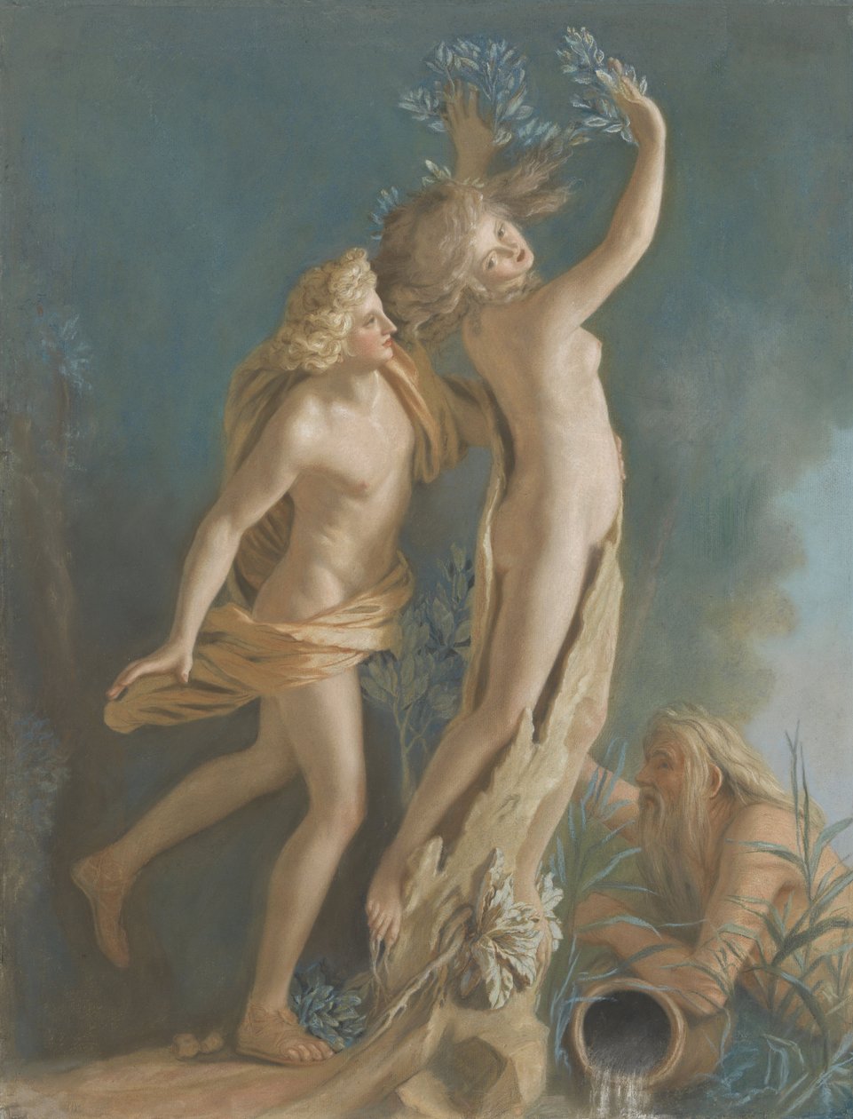 Apollo und Daphne, nach Lorenzo Berninis Marmorgruppe in der Galleria Borghese, Rom, 1736 von Jean Étienne Liotard