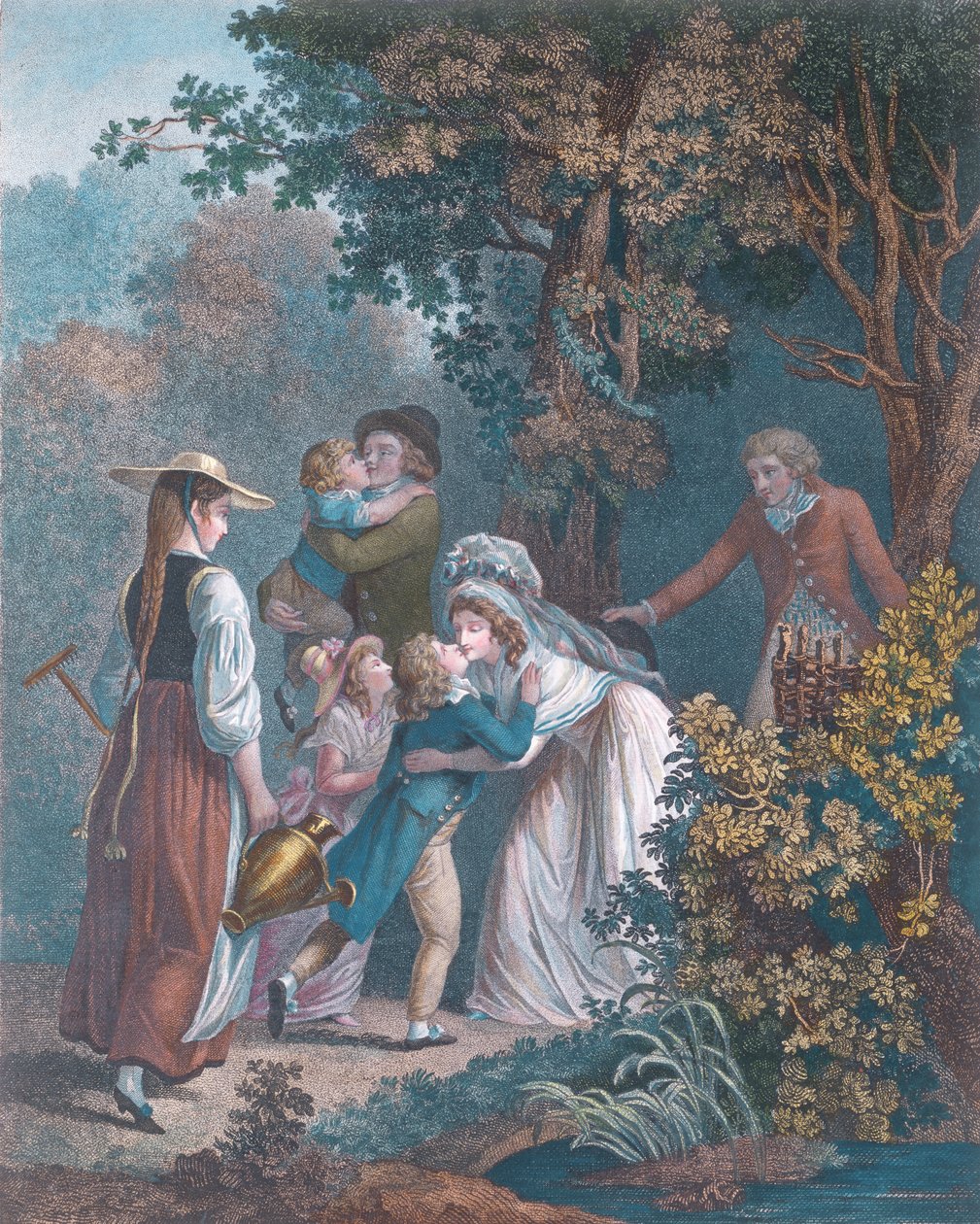 Elysium, graviert von Augustin Le Grand von Jean Frederic Schall